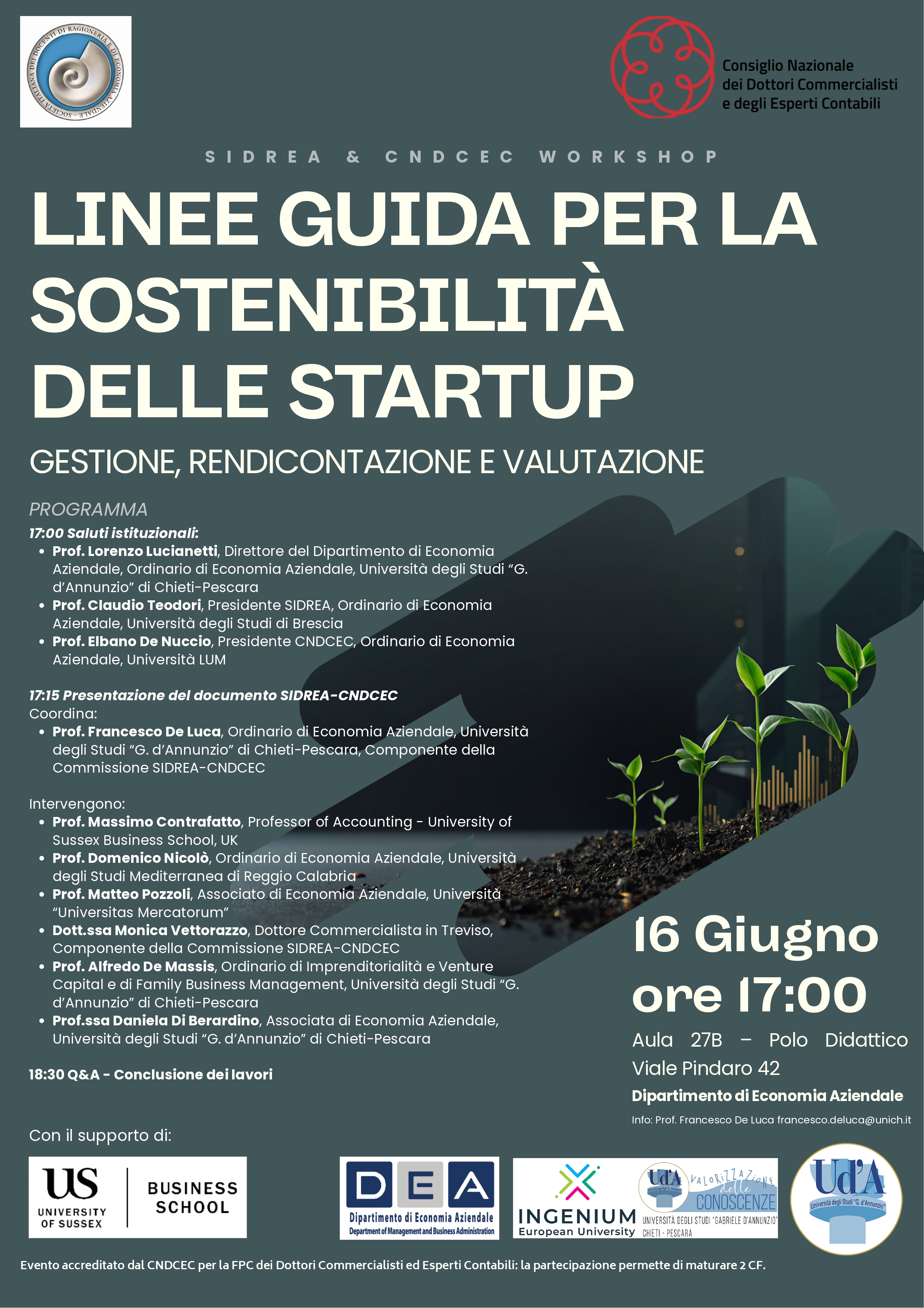 Locandina Linee Guida Startup - Pescara